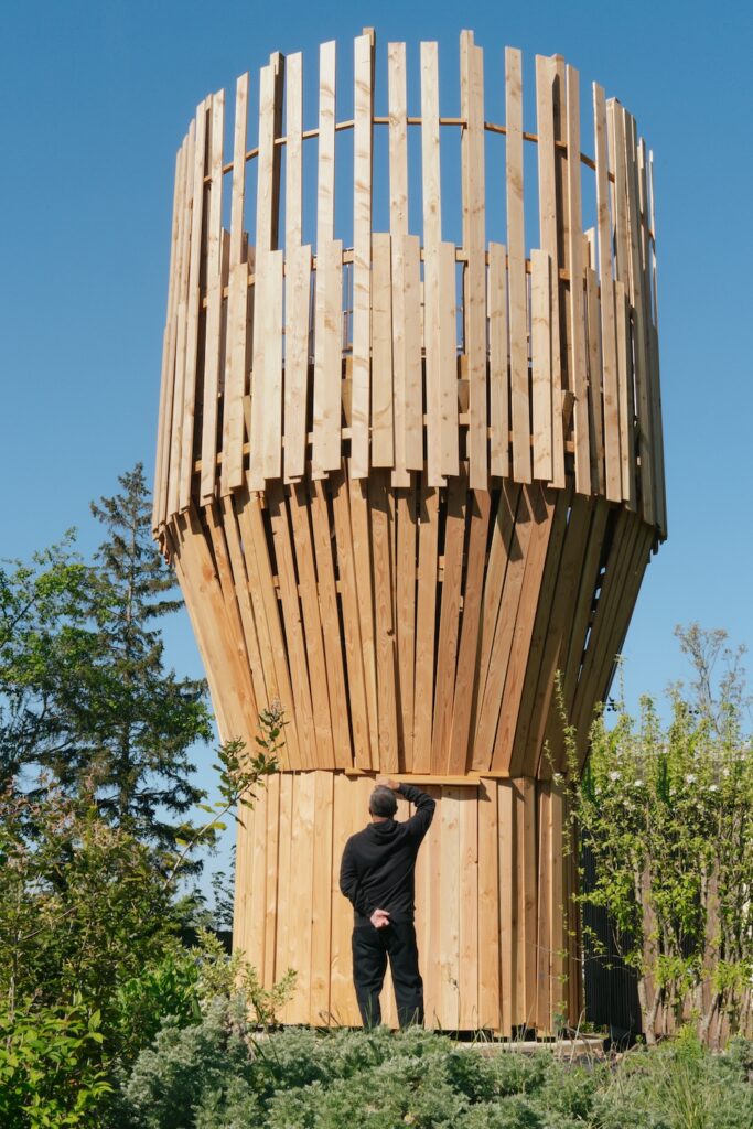 L’Observatoire de Takashi Kawamata pour la maison de champagne Ruinart
