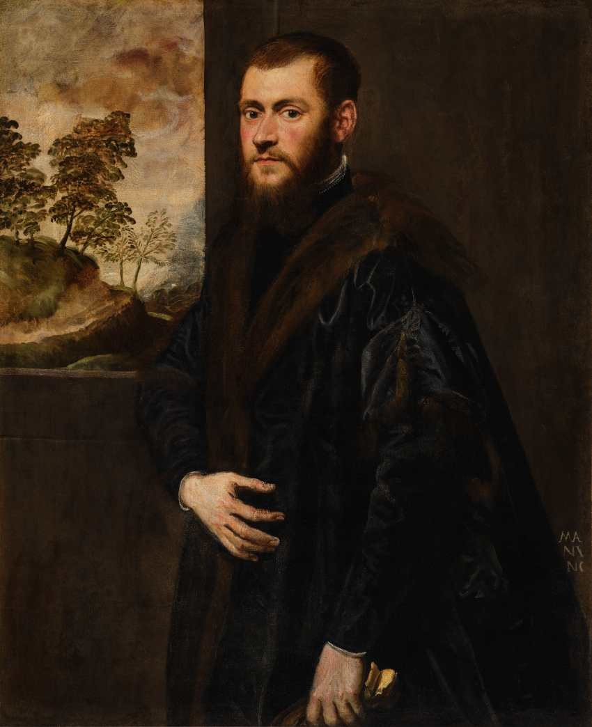 Atelier de Jacomo Tintoretto, dit Tintoret, Portrait d’homme, vers 1547-1555, huile sur toile, 110 × 90 cm, Besançon, musée des Beaux-Arts et d’Archéologie. © Besançon, musée desbeaux-arts et d’archéologie - Photo.: S. Dondicol/VP