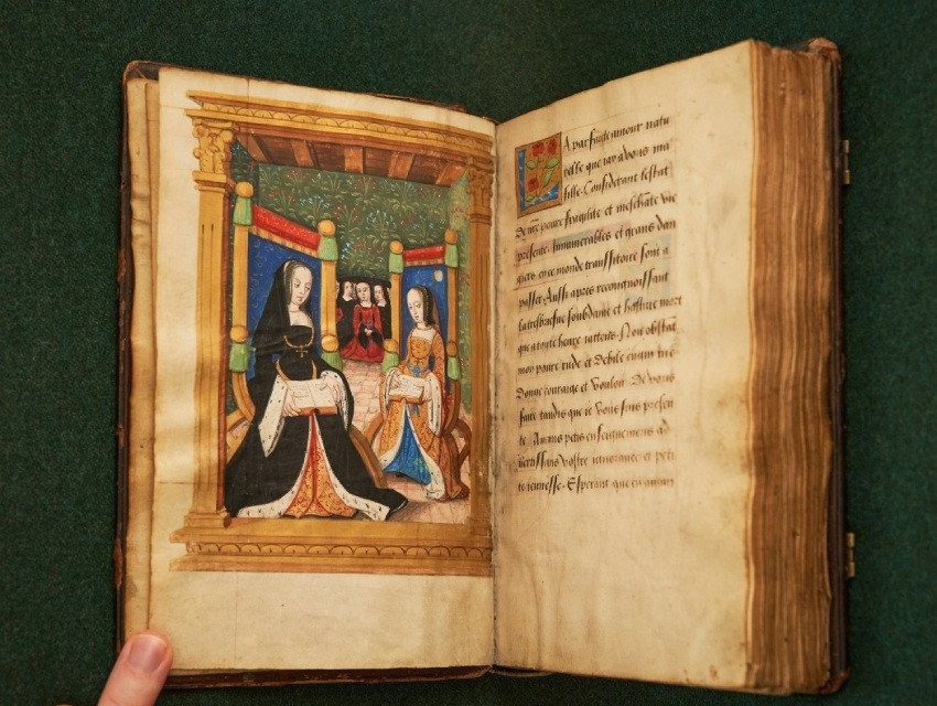 Manuscrit des Enseignements d’Anne de France, suivis de l' Histoire du siège de Brest, début du XVIe siècle. © Marie Hamel - BnF