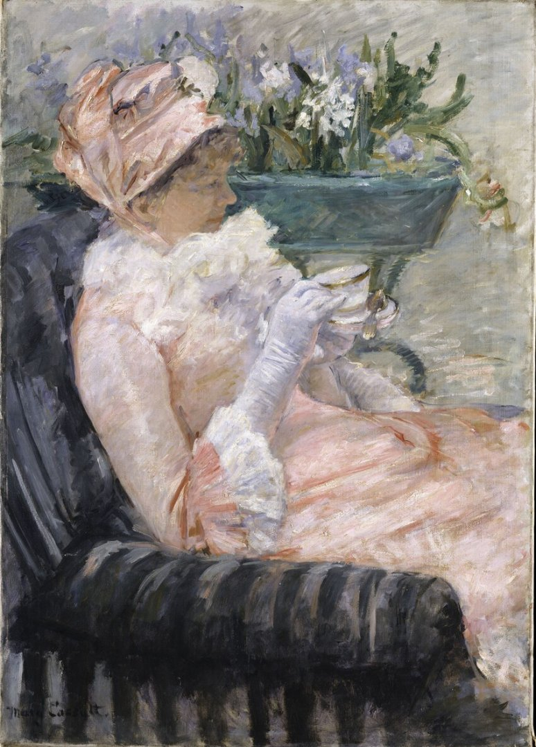 Mary Cassatt, La Tasse de thé, 1880-1881, huile sur toile, 92, 4 x 65, 4 cm, New York, Metropolitan Museum of Art. © The Metropolitan Museum of Art, Dist. GrandPalaisRmn / image of the MMA.