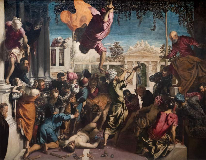 Tintoret, Le Miracle de l’esclave, 1548, huile sur toile, 416 × 544 cm, Venise, Gallerie dell’Accademia. © Wikimedia Commons / Gleb Simonov.