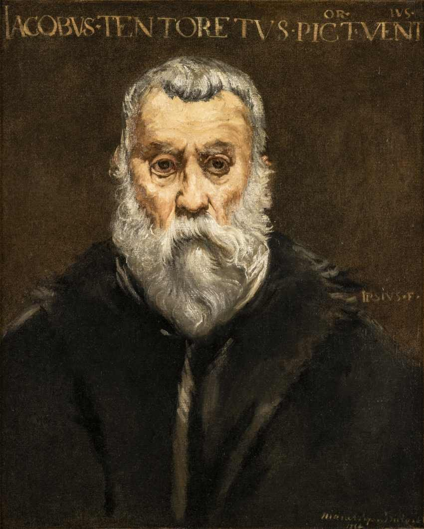 Édouard Manet, Portrait de Tintoret, par Tintoret, 1854, huile sur toile, 64 × 50 cm, Dijon, musée des Beaux-Arts. © Musée des Beaux-Arts de Dijon / Bruce Aufrère / TiltShift / VP
