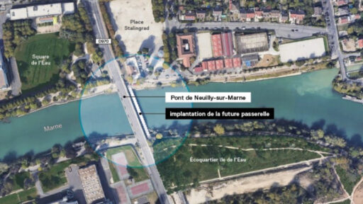 Grimshaw signe une passerelle piétonne au-dessus de la RD970 en Seine-Saint-Denis