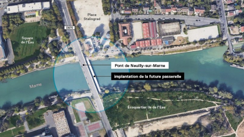 Grimshaw signe une passerelle piétonne au-dessus de la RD970 en Seine-Saint-Denis